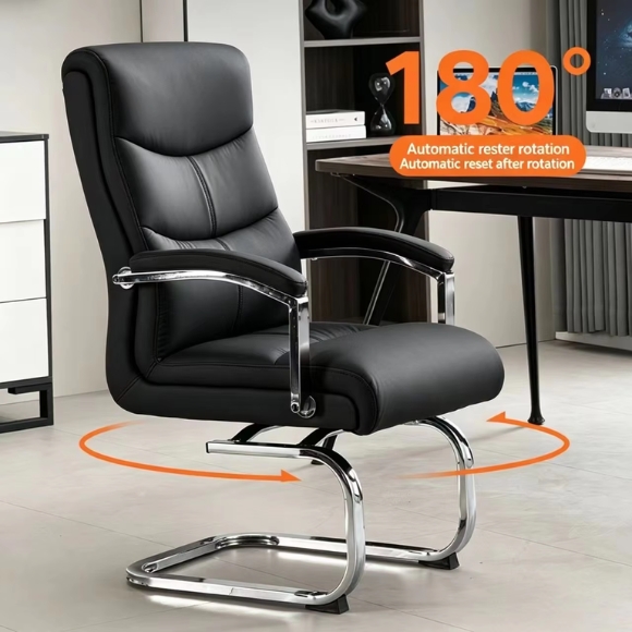 Ghế giám đốc chân quỳ xoay 180 độ bọc da PU: SG - 3801 - $hienthicat